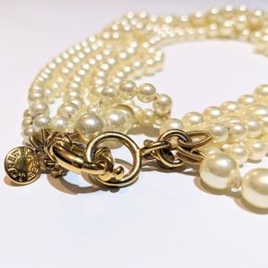 J.Crew faux pearl stacked necklace
